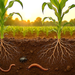 The image shows a balance in the soil food web, one of the benefits of BioLynceus Lot 125