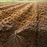 The image shows soil with reduced compaction, one of the benefits of BioLynceus Lot 125